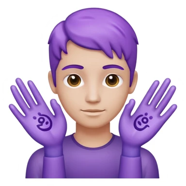 soapy purple hands ohm sticker