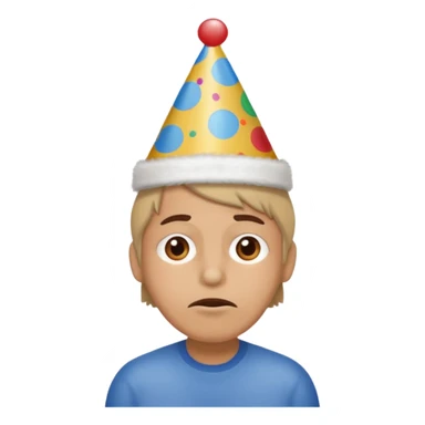 Tired but with birthday hat sticker