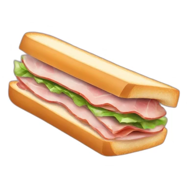 sandwich jambon beurre sticker