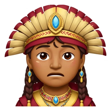 An fsu emoji with an fsu fan crying/depressed so a Seminole make it chief Osceola with Garnett and gold included sticker