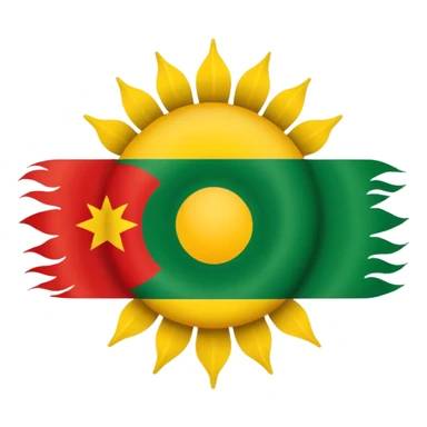 Kurdish flag sticker