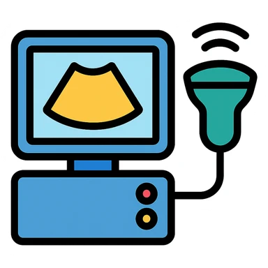 simple ultrasound icon sticker