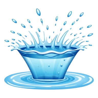 water splash from jumping into swimming pool sticker