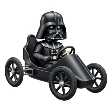 Darth Vader’s cyclekart with advanced rugged suspension and steering  sticker