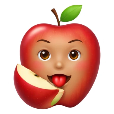 android eating apple sticker