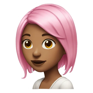Side short cut pink hair girl arcane  sticker