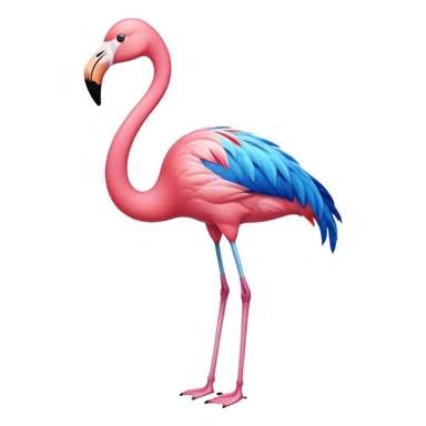 Blue Flamingo sticker