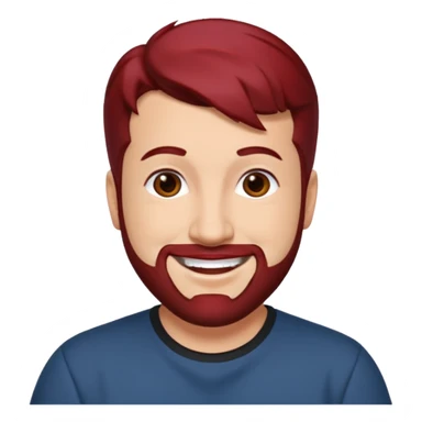 Joey Fatone dark red hair sticker