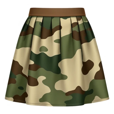 camouflage skirt sticker