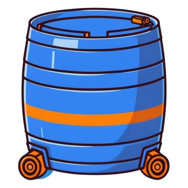 orange road construction barrel sticker