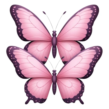 3 pink butterflies sticker