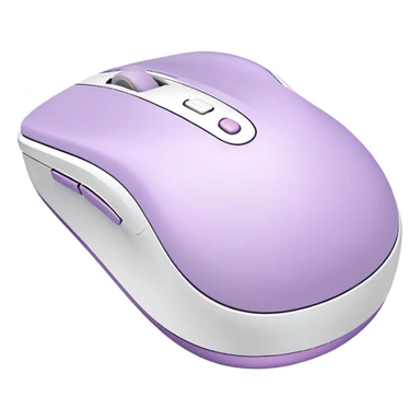 pastel purple and white wireless computer mouse  sticker