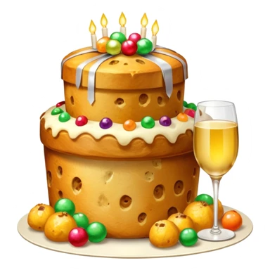 Panettone regali spumante sticker