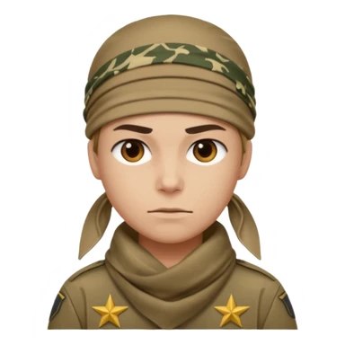 uniformed with bandanna sticker