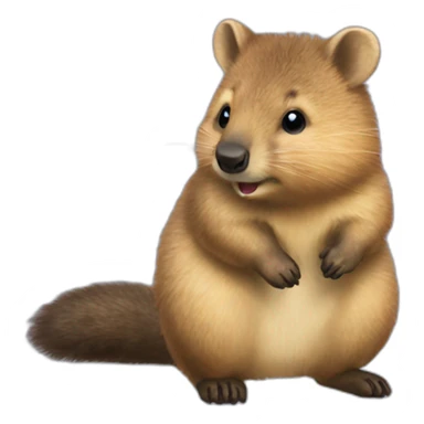 quokka being cocky sticker