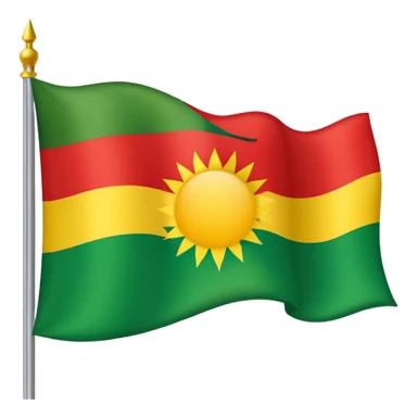 Kurdish flag sticker