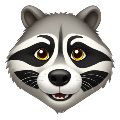 fat raccoon  sticker