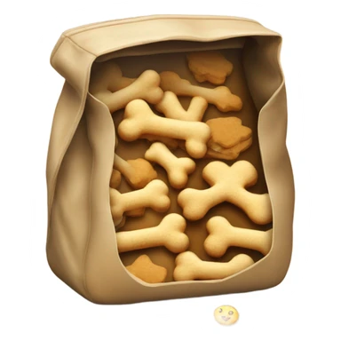 Bag of pet treats sticker