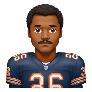 Walter Payton Chicago Bears sticker