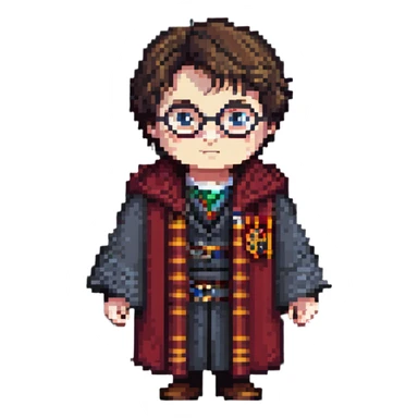 Harry Potter in Hogwarts robe sticker