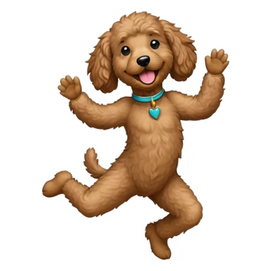 Black Golden Doodle Happy Dance sticker