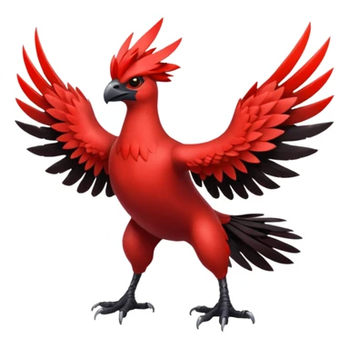 Braviary-Yveltal-Fakémon-hybrid-creature (full body)  sticker