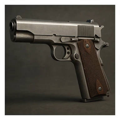 realistic pistol sticker