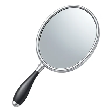 a handheld mirror sticker
