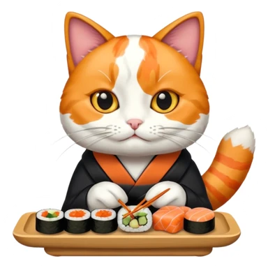 pands cat sushi sticker