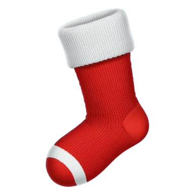 Christmas red sock sticker