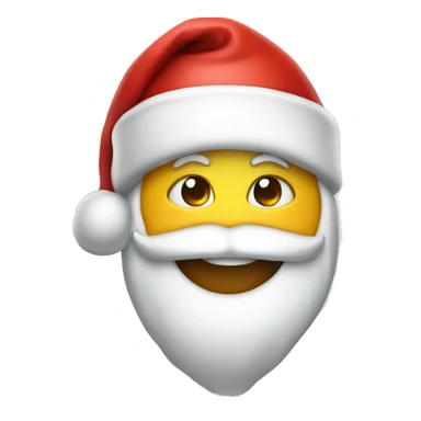 Smile emoji with Santa hat sticker