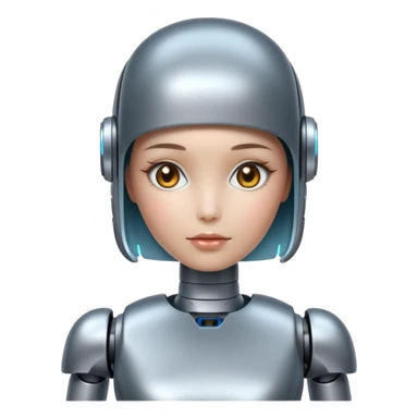 girl ai robot sticker