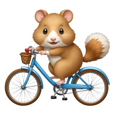 hamster cyclist sticker