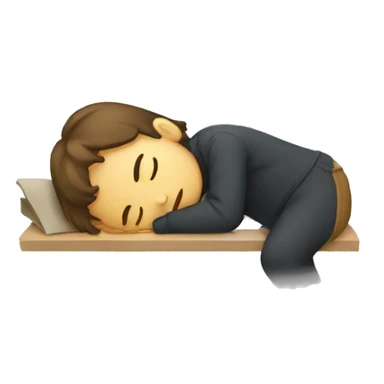 falling asleep at school sticker