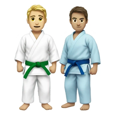 the same in green judo-blue-belt sticker