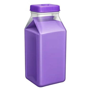 suco de caixinha branco e roxo sticker
