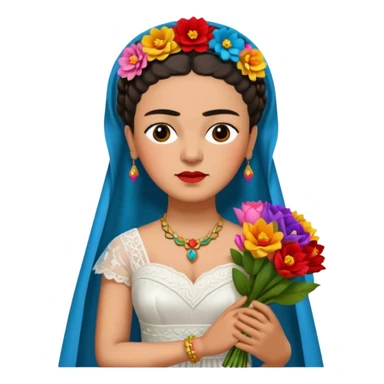 Frida Kahlo wedding sticker