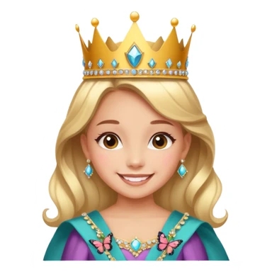 My daughter, the miss  pageant butterfly winner ￼￼ sticker