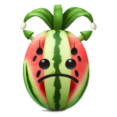 Watermelon with horns  sticker