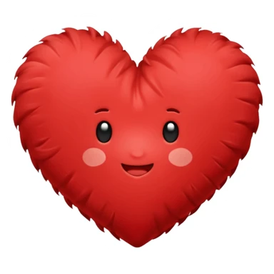 heart-shaped pillow sticker