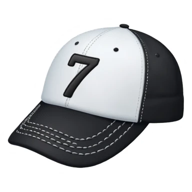 A black cap with the number 701 on the front  sticker