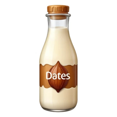 dates milk in a bottle sticker