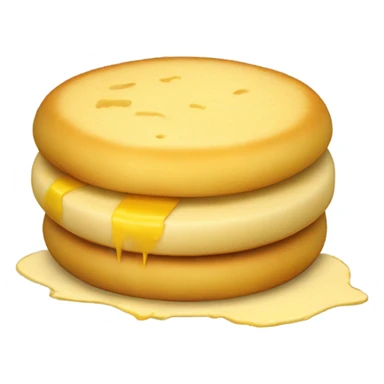 Arepa con queso amarillo sticker