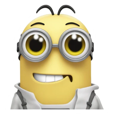 minion con zanahoria sticker