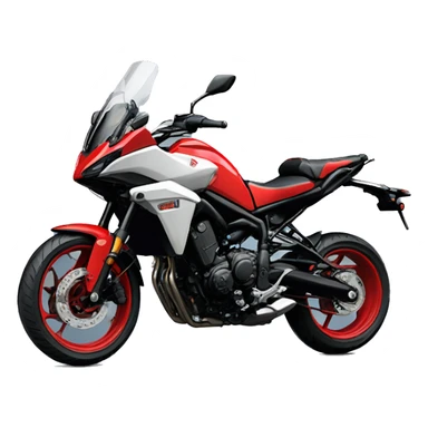 a red Yamaha Tracer 700 sticker