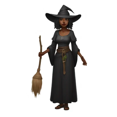 black desert witch sticker