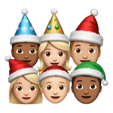 christmas emoji photobooth lets party sticker