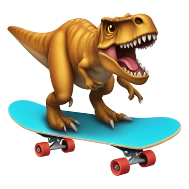 T-Rex on a skateboard  sticker