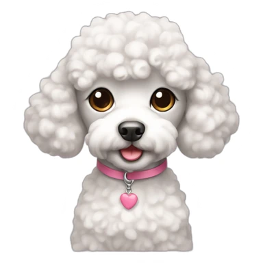 Cute little Poodle  sticker
