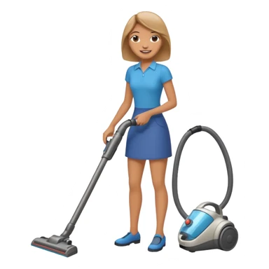 Emoji to encourage kids to do chores - should contain something about house chores, ok replace the broom with a vaccum sticker